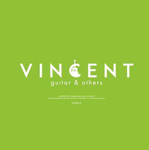 郷山志太 (theta1227)さんのguitar & others web shop「ＶＩＮＣＥＮＴ」のロゴへの提案