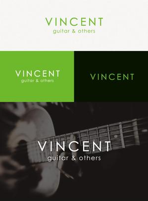 tanaka10 (tanaka10)さんのguitar & others web shop「ＶＩＮＣＥＮＴ」のロゴへの提案