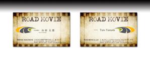luxman0218 (luxman0218)さんの映像制作会社ROAD MOVIEの名刺デザインへの提案