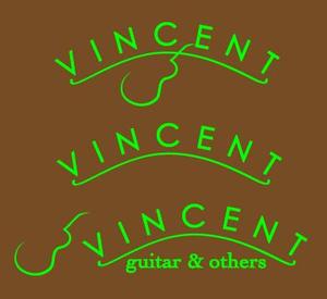 lesartgatesgitanさんのguitar & others web shop「ＶＩＮＣＥＮＴ」のロゴへの提案