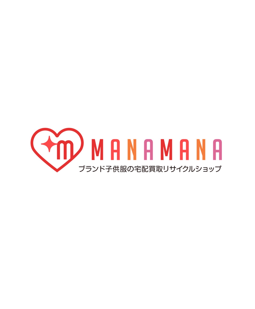 ブランド子供服の買取リサイクルショップサイト「MANAMANA」の看板ロゴ