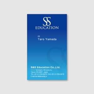 トランプス (toshimori)さんの放課後等デイサービス・学習塾「株式会社S&S Education」の名刺デザインへの提案