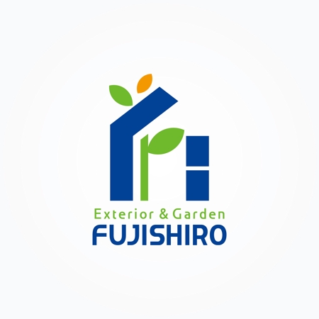 passage (passage)さんの建設業系のロゴ作成依頼。　案内サイト、名刺等に使用予定「Exterior＆Garden　FUJISHIRO」のロゴへの提案