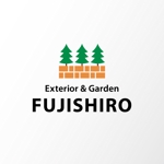 cozen (cozen)さんの建設業系のロゴ作成依頼。　案内サイト、名刺等に使用予定「Exterior＆Garden　FUJISHIRO」のロゴへの提案
