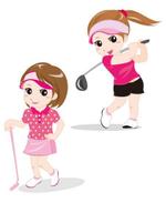 NARTUM art studio (phantasien)さんのゴルフを楽しむ女の子のキャラクター制作への提案