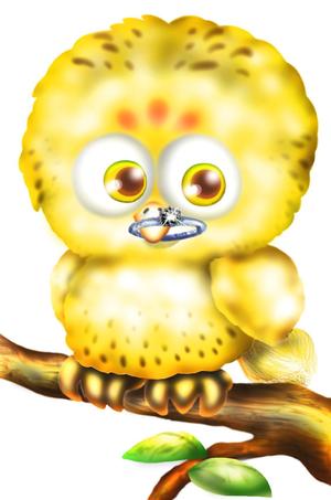 さんのフクロウのキャラクターデザインへの提案