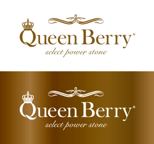 ririri design works (badass_nuts)さんのパワーストーンショップ「QueenBerry」のロゴデザインへの提案