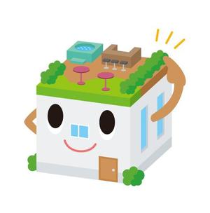dios51 (daisuke)さんの屋上つき住宅のキャラクターデザインへの提案