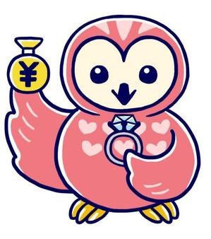 マリエブシ ()さんのフクロウのキャラクターデザインへの提案