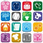 itaba (bacchi)さんのクリーニング店EU向けのスマホ（ios/android）アプリの販促用アイコンデザインへの提案