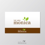 Rosetta (aoomae1588)さんの【急募】誰もが気軽に通える伝説の美容室「monica」のお洒落で素敵なロゴを募集中♪ご提案お願いします!!!への提案