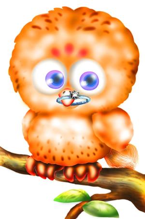 さんのフクロウのキャラクターデザインへの提案