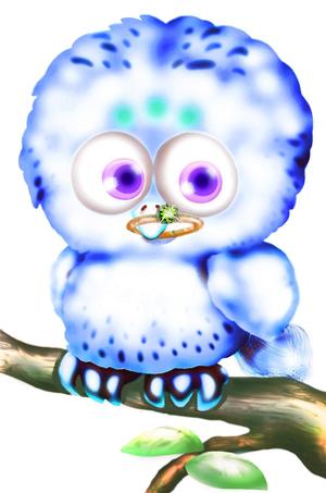 さんのフクロウのキャラクターデザインへの提案