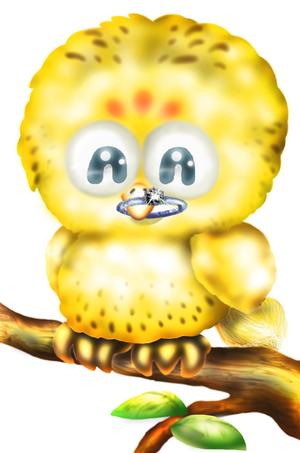 さんのフクロウのキャラクターデザインへの提案
