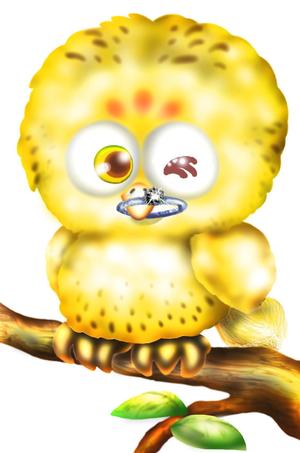さんのフクロウのキャラクターデザインへの提案