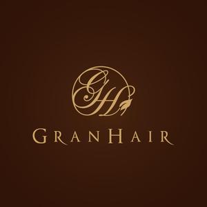 graph (graph70)さんの「GRAN　HAIR　or  Gran Hair or  gran hair」のロゴ作成への提案