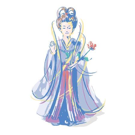 Fu Getsuさんの事例 実績 提案 神様 女神 のイラスト作成 はじめまして Fu クラウドソーシング ランサーズ