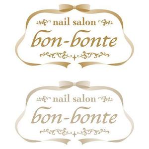 nocco_555 (nocco_555)さんの「nail salon bon-bonte」のロゴ作成への提案