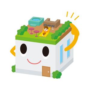 dios51 (daisuke)さんの屋上つき住宅のキャラクターデザインへの提案