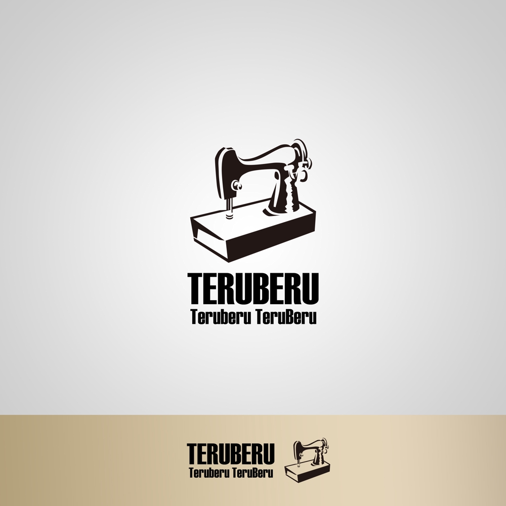 革のベルトを販売するショップ「TERUBERU」のロゴ