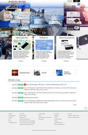 oct2ndさんの特殊レンズ製造メーカーのホームページデザイン(デザインのみOK)への提案
