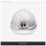 Impactさんの会社のヘルメットのロゴへの提案