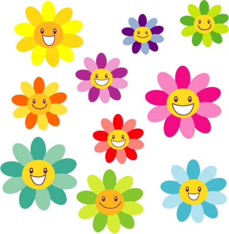 ニッコニコの花が笑っているシンプルなイラストの依頼 外注 イラスト制作の仕事 副業 クラウドソーシング ランサーズ Id 1