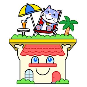 soushirou (soushirou)さんの屋上つき住宅のキャラクターデザインへの提案