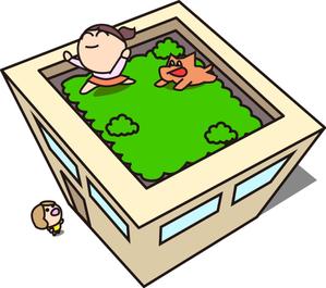 kim3 (Tok8)さんの屋上つき住宅のキャラクターデザインへの提案