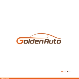鷹之爪製作所 (singaporesling)さんの新車・中古車販売、整備「ゴールデン自動車工業（ゴールデンオート）」のロゴへの提案