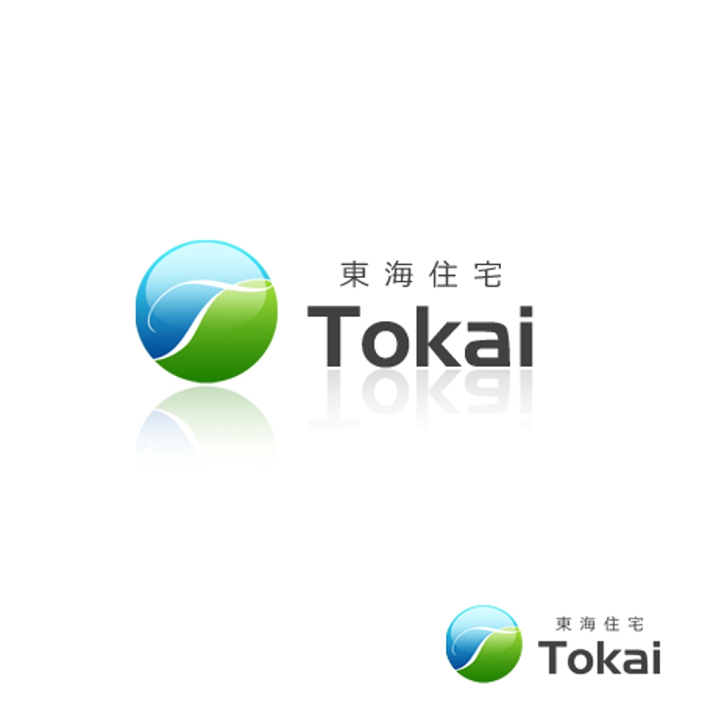 「東海住宅　あるいは　Tokai」のロゴ作成