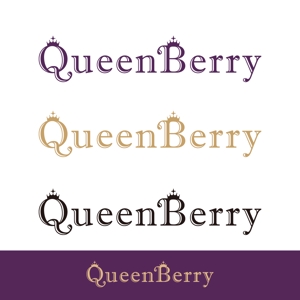 V-T (vz-t)さんのパワーストーンショップ「QueenBerry」のロゴデザインへの提案