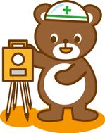 cake (green-tree)さんの映画「テッド」に出てくるようなクマさんが測量しているイラストへの提案