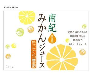sumi6_design (sumi6)さんのみかんジュース1リットル瓶のラベルデザインへの提案