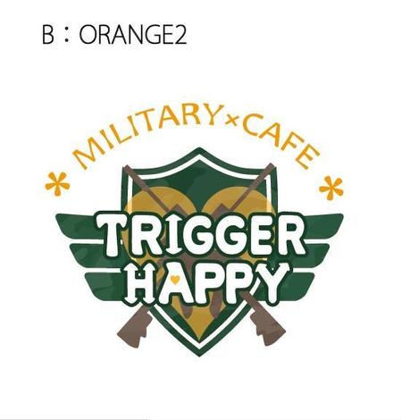 ミリタリーカフェ コンセプトカフェ Trigger Happy のロゴの依頼 外注 ロゴ作成 デザインの仕事 副業 クラウドソーシング ランサーズ Id