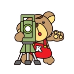 きいろしん (kiirosin)さんの映画「テッド」に出てくるようなクマさんが測量しているイラストへの提案