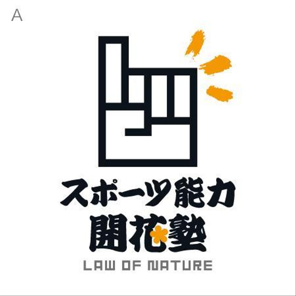 「スポーツ能力開花塾　Law of Nature」のロゴ作成