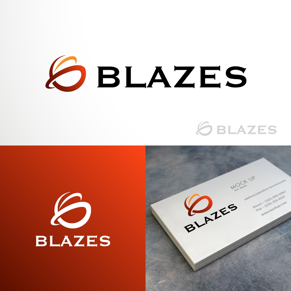 CLUBや飲食の事業を展開する「株式会社BLAZES」のロゴ