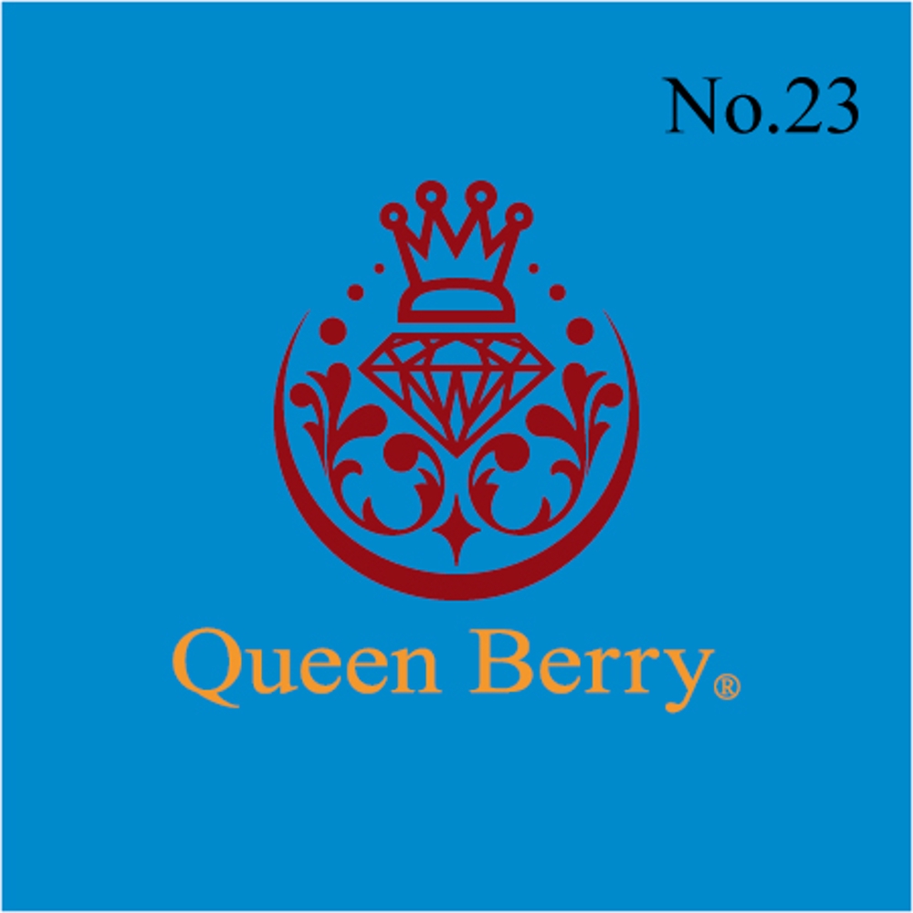 パワーストーンショップ「QueenBerry」のロゴデザイン