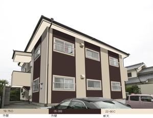 ki-mi  (ki2116)さんの【アパートの外壁塗装コーディネート17】への提案