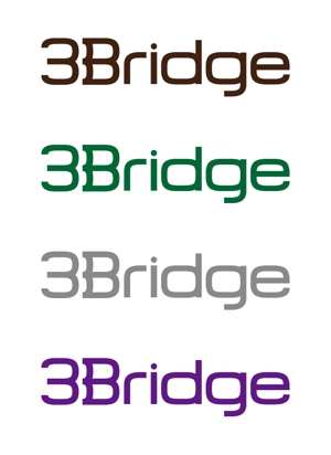 tsujimo (tsujimo)さんの雑貨・スマホ・ガジェット関連「3Bridge」の企業ロゴデザイン依頼への提案