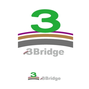 kora３ (kora3)さんの雑貨・スマホ・ガジェット関連「3Bridge」の企業ロゴデザイン依頼への提案