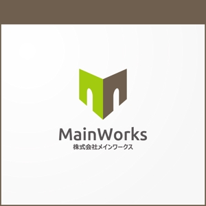 Kiyotoki (mtyk922)さんの店舗、住宅の内装工事や修繕をする工務店「株式会社メインワークス」のロゴへの提案