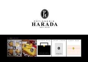 金子　春美 (Harumi-Kaneko)さんのお菓子店「パティスリー原田　Patisserie Harada」のロゴへの提案