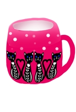 yoshihina (yoshihina)さんのマグカップデザイン用ネコのキャラクターイラストへの提案