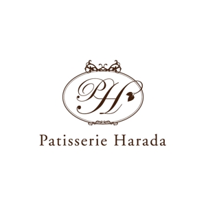 トランプス (toshimori)さんのお菓子店「パティスリー原田　Patisserie Harada」のロゴへの提案