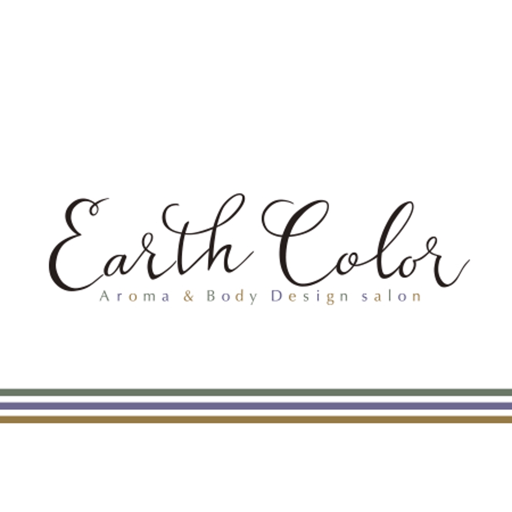リラクゼーションサロン「EARTH COLOR」のロゴ