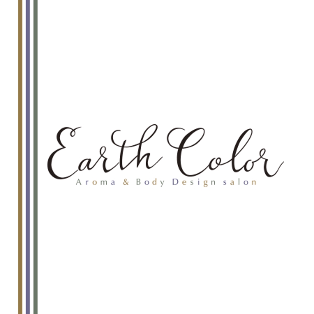 リラクゼーションサロン「EARTH COLOR」のロゴ