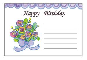 mina3737 (chachamina)さんの誕生日ギフトに同封するメッセージカードのデザイン【継続依頼あり】への提案