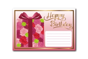 ktsuchiya05さんの誕生日ギフトに同封するメッセージカードのデザイン【継続依頼あり】への提案